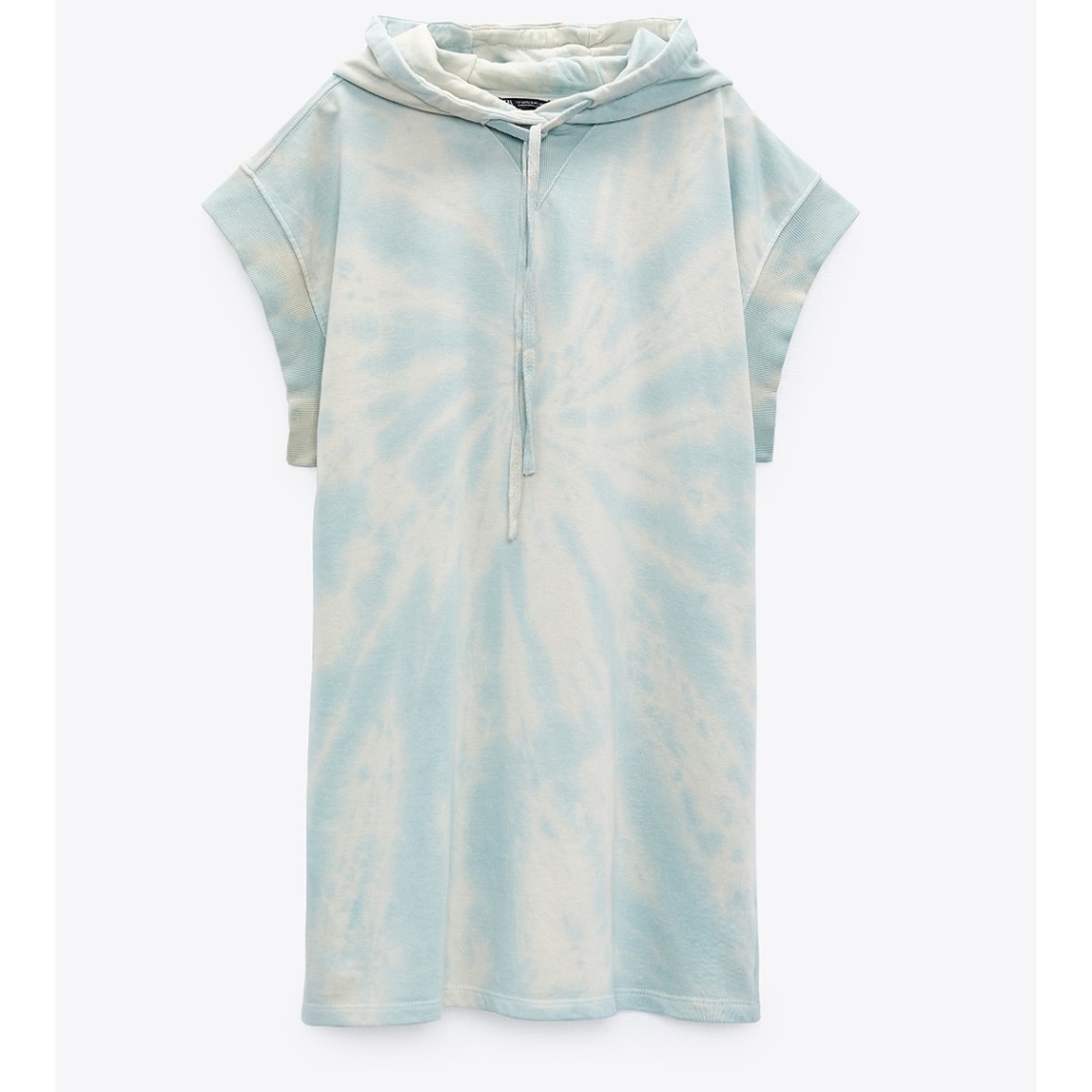 Zara Hooded Tie Dye Dress